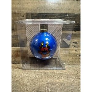 Grateful Dead Bear Vintage 1996 Blue Bulb Ornament New! NOS Santa’s Rockshop